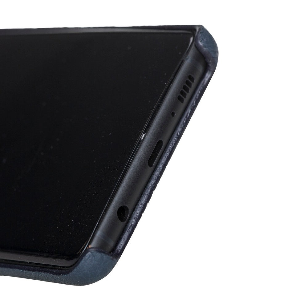 Samsung Galaxy S10 Uyumlu Deri Arka Kapak MN-UJ ERC6 Lacivert