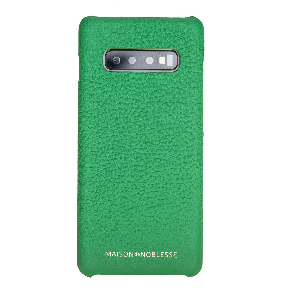 Samsung Galaxy S10 Uyumlu Deri Arka Kapak MN-UJ ERC4 Yeşil