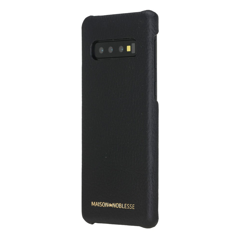 Samsung Galaxy S10 Uyumlu Deri Arka Kapak MN-UJ ERC1 Siyah