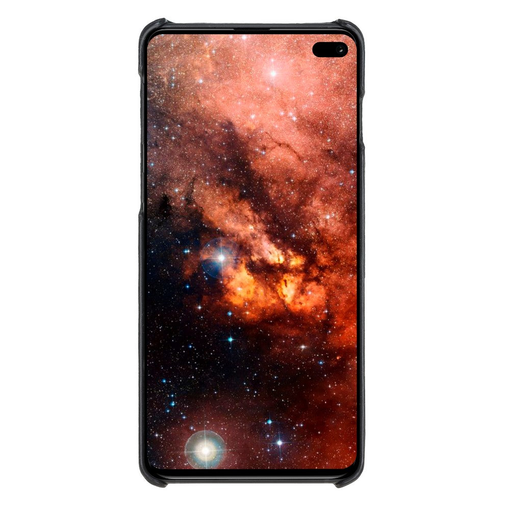 Samsung Galaxy S10 Uyumlu Deri Arka Kapak MN-UJ ERC1 Siyah