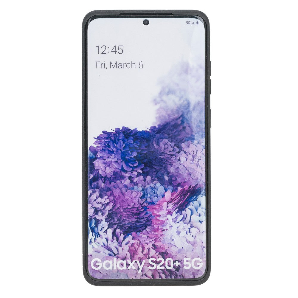Samsung Galaxy S20 Plus Uyumlu Deri Arka Kapak RST2 Taba