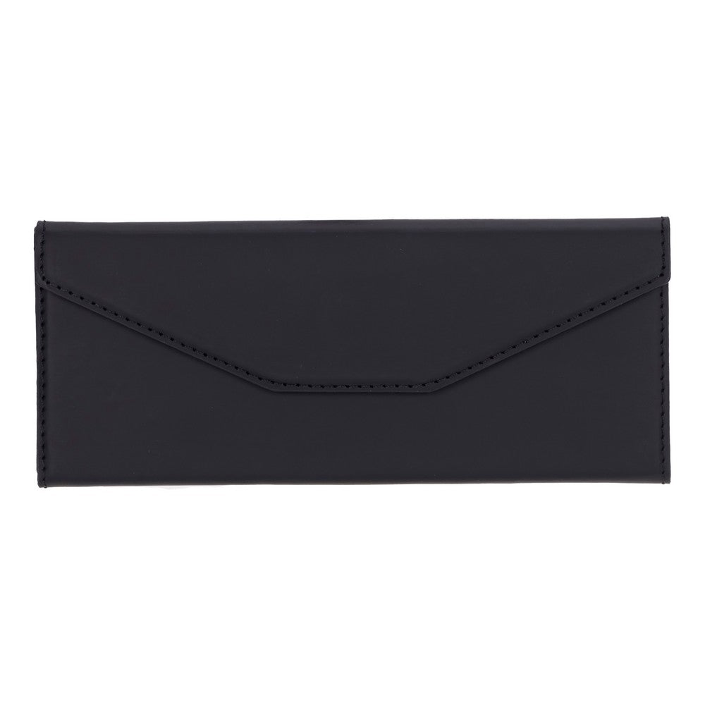 Smart Glass Hakiki Deri, El Yapımı Gözlük Kılıfı, H101 Mat Siyah