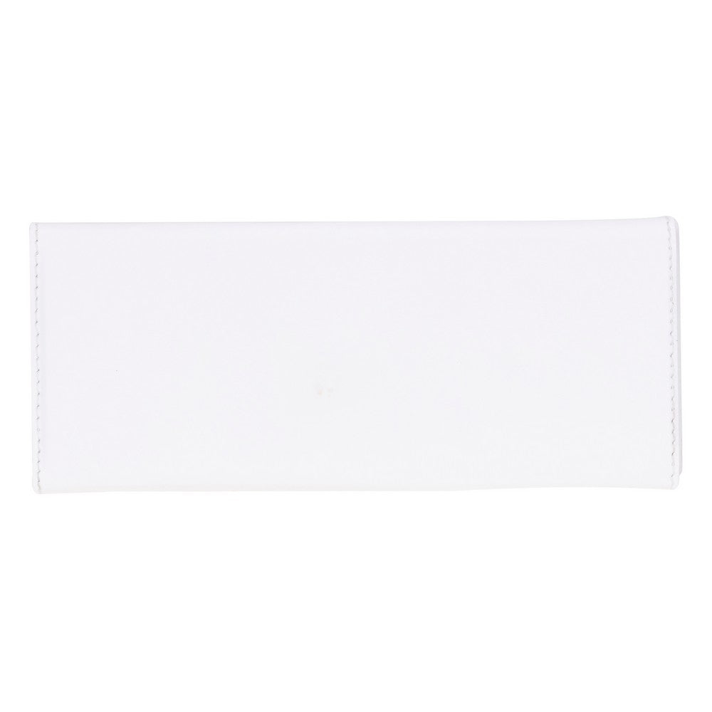 Smart Glass Hakiki Deri, El Yapımı Gözlük Kılıfı, H108 Kar Beyaz