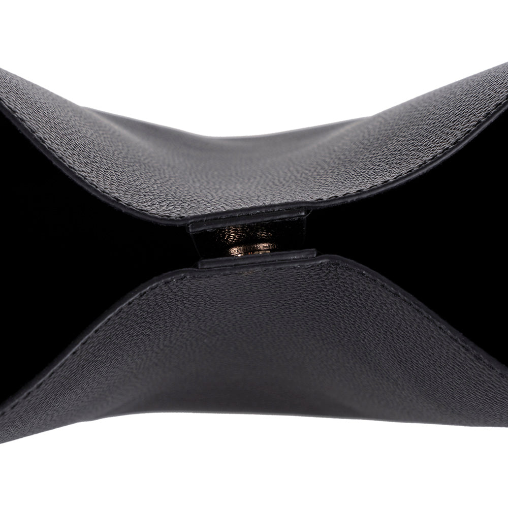 Gün Boyu Konfor ve Zamansız Şıklık Sunan Hakiki Deri Kadın Omuz Çantası – Stella - Siyah