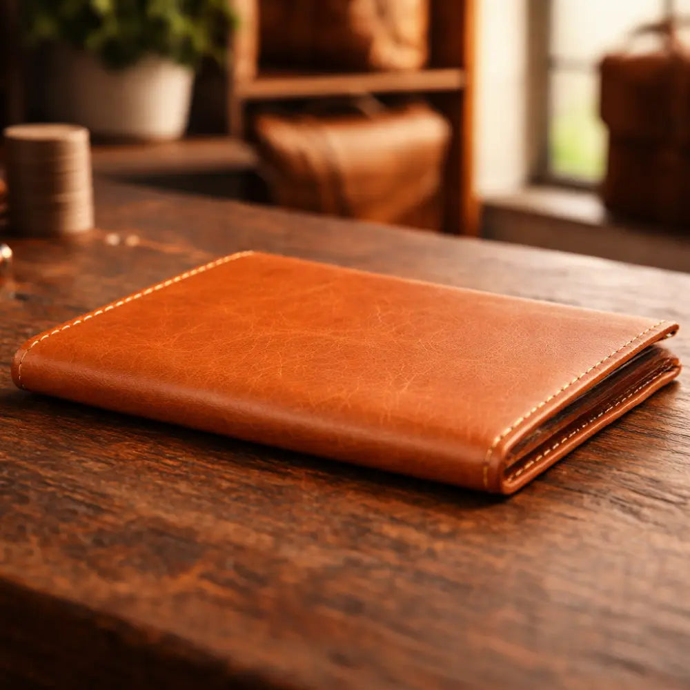 Toscana Hakiki Deri Kartlık – El Yapımı Minimalist Cüzdan