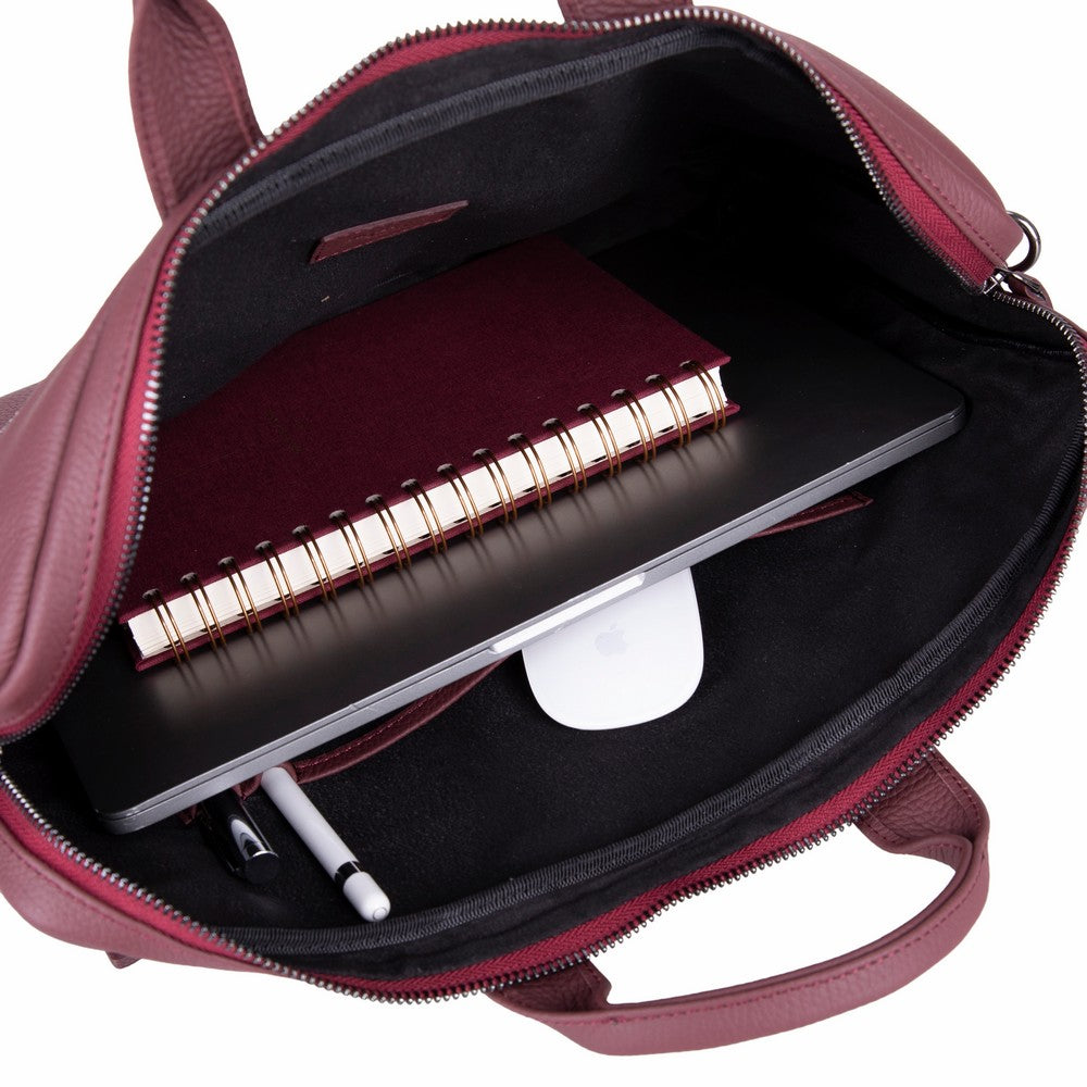 Truro Hakiki Deri Laptop Çantası 16", Seyahat Uyumlu Evrak Çantası