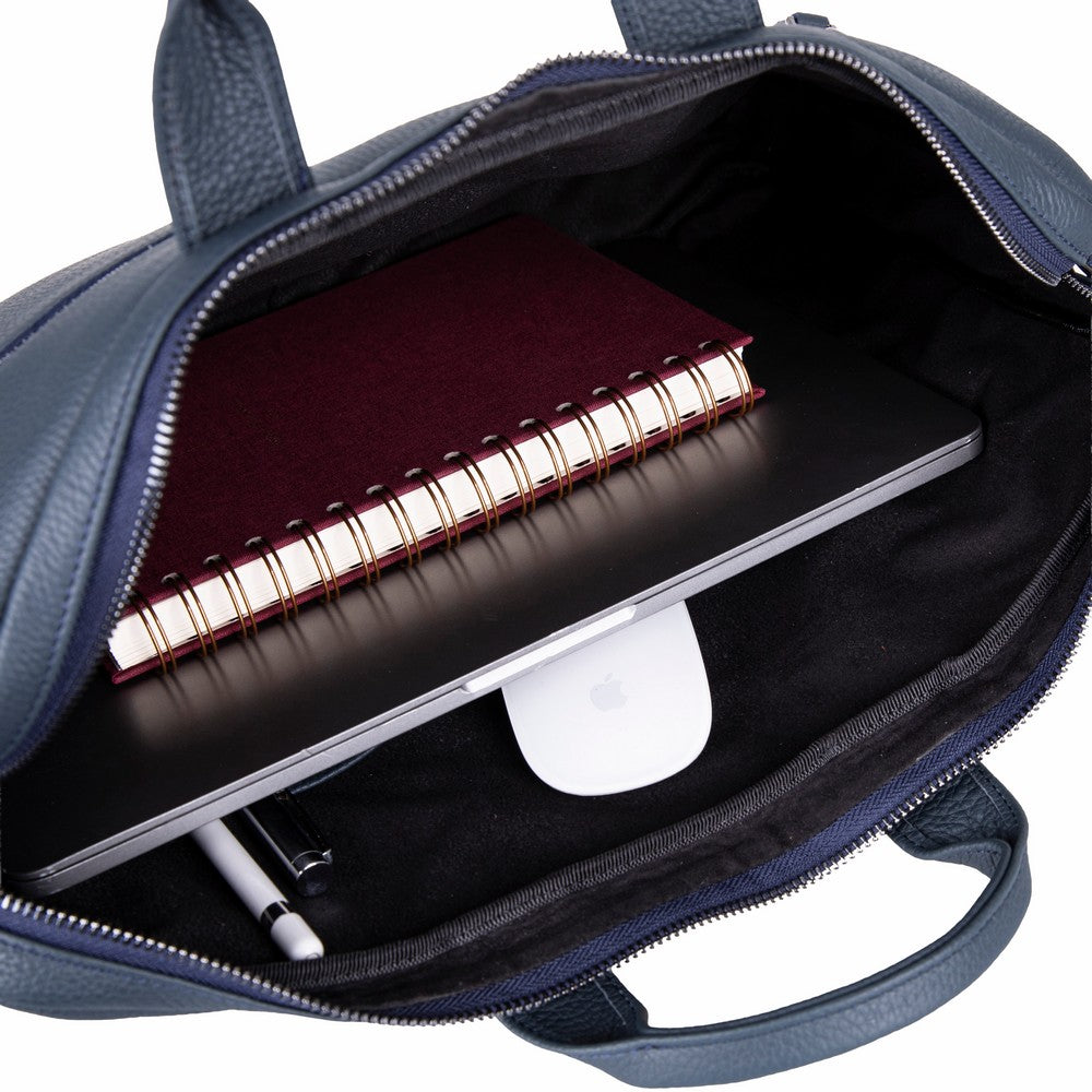 Truro Hakiki Deri Laptop Çantası 16", Seyahat Uyumlu Evrak Çantası