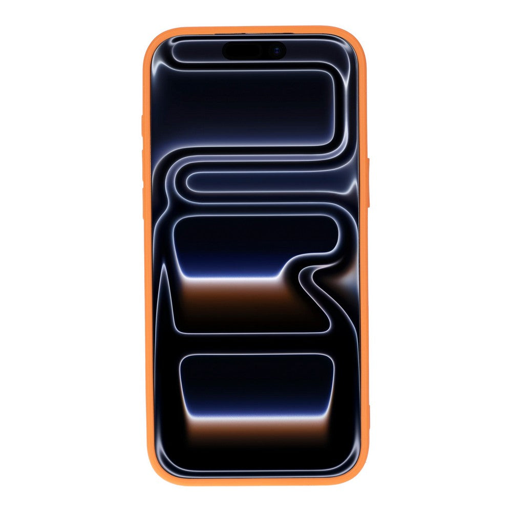 Vissel iPhone 17 Pro Max Uyumlu Taşlı Kalp Detaylı Kılıf – Parlak Taşlı, Darbe Emici Koruma, Şık & Trend Telefon Kılıfı, Turuncu